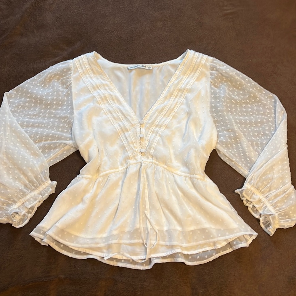 Abercrombie & Fitch Prairie Style Blouse Shirt